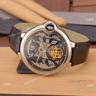 Cartier Ballon Bleu Skeleton SS Roman Watches - Buy Replica